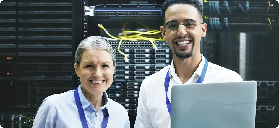 A team of professionals working