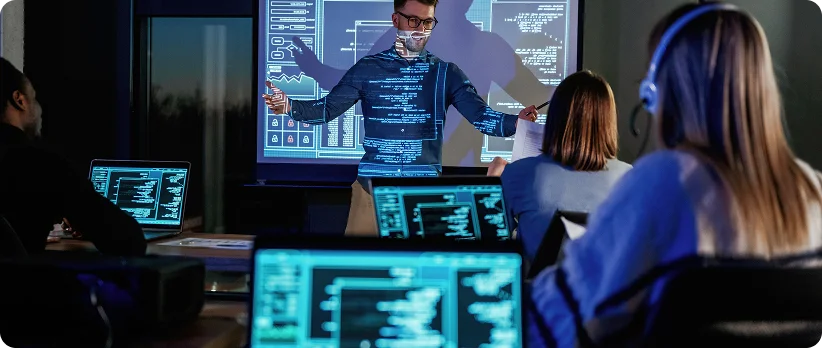 A team of professionals working