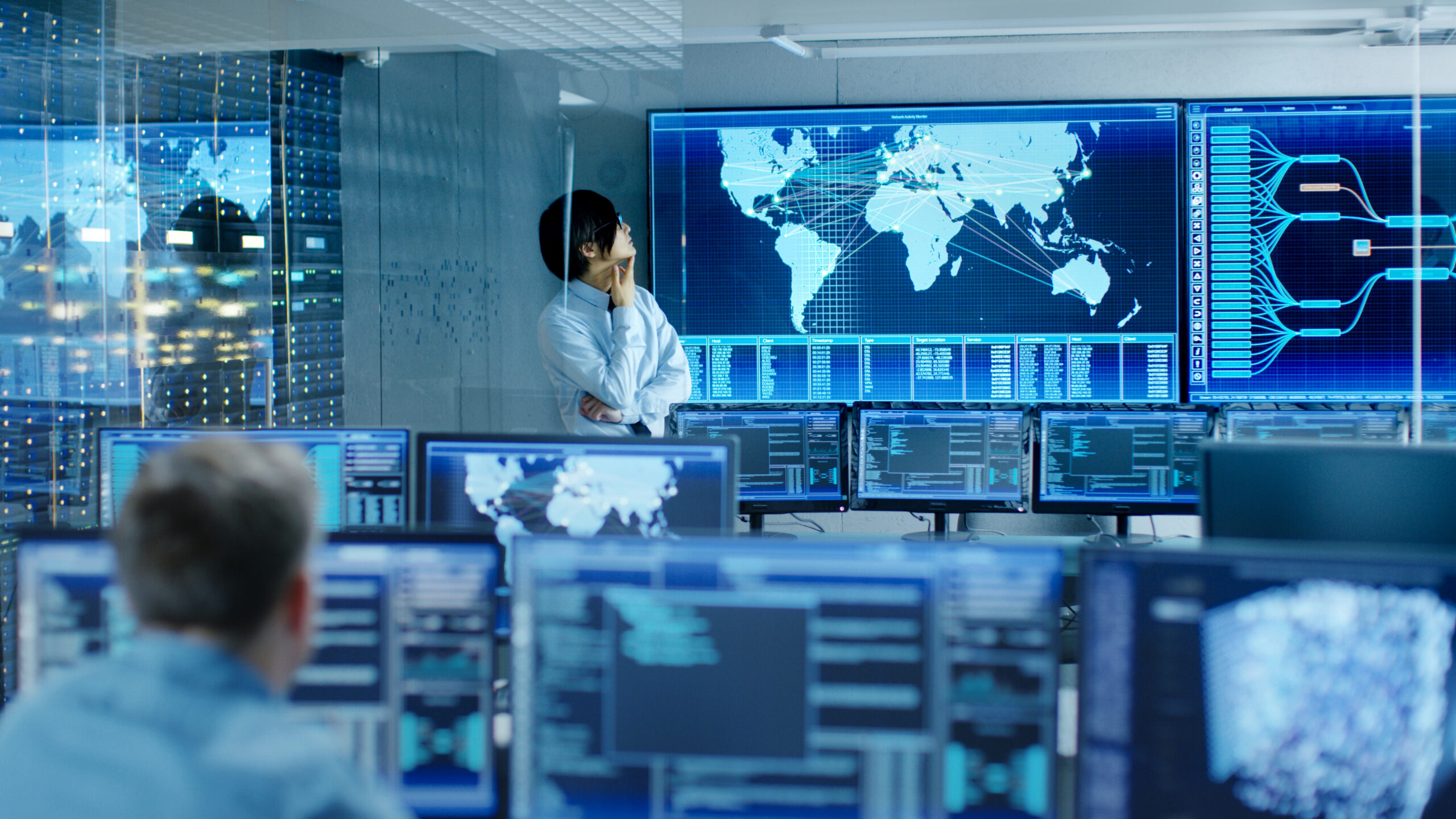 Innovative cooperative technology solutions featuring AI-driven cybersecurity and network auto-mitigation dashboard.